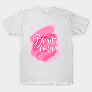 In October We Wear Pink Breast Cancer Awareness Survivor T-Shirt